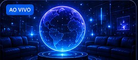Live room preview with digital globe